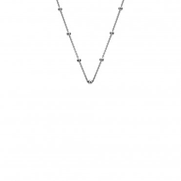 18" Sterling Silver Intermittent Bead Chain