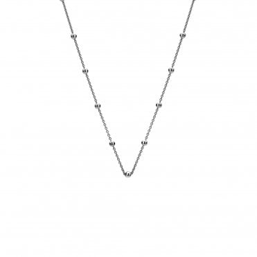 27.5" Sterling Silver Intermittent Bead Chain