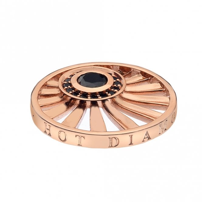 Art Deco Dawn Rose Gold Plated Coin - 25 mm