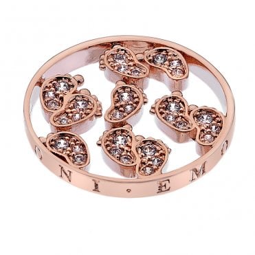 Baby Feet Rose Gold Plated coin - 25mm