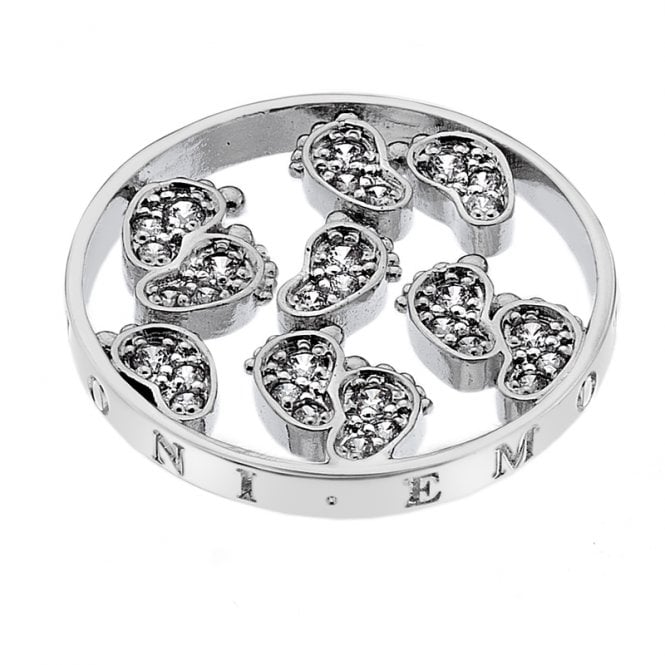 Baby Feet Silver Plated coin - 25mm