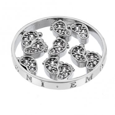 Baby Feet Silver Plated coin - 25mm