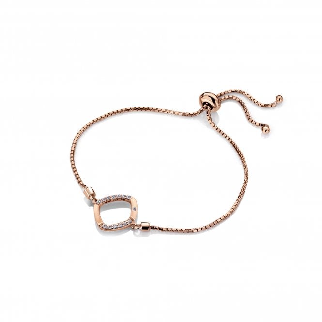 Behold White Topaz Bracelet - Rose Gold
