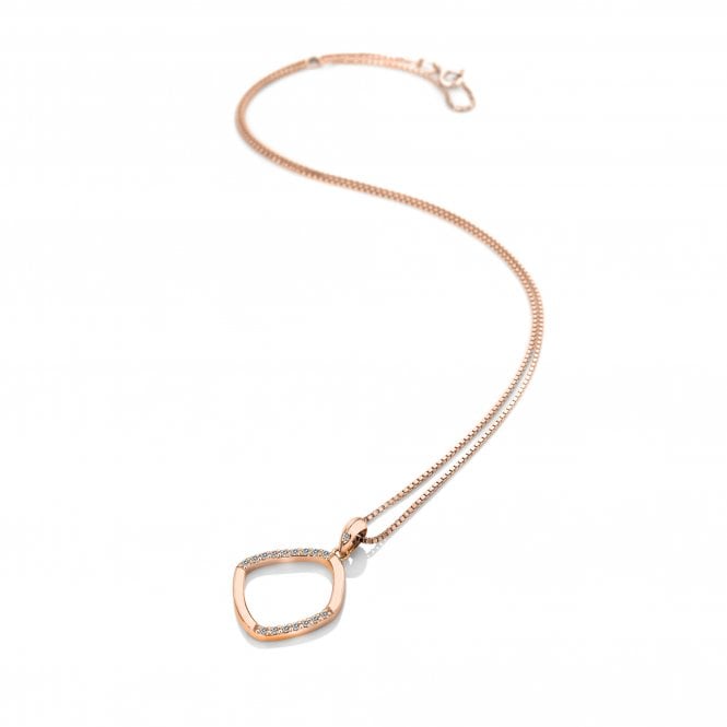 Behold White Topaz Pendant - Large - Rose Gold