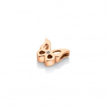 Butterfly Icon Pendant - Rose Gold Plate