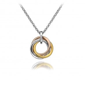 Calm Pendant - Rose and Yellow Gold Plated Accents