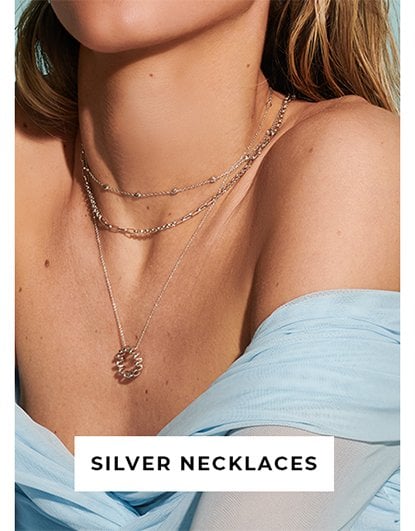 Silver necklaces