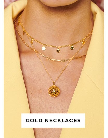 Gold necklaces