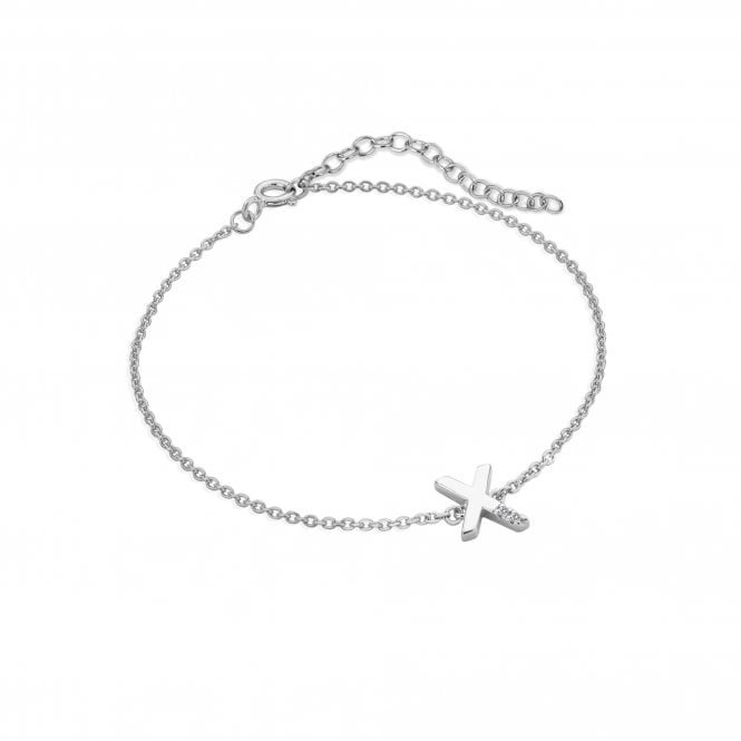 Diamond Letter X Bracelet