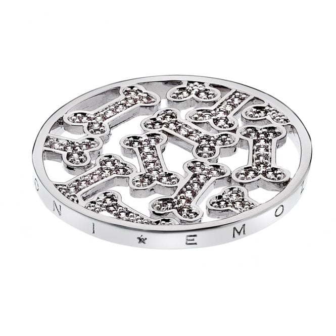 Dog Bone Silver Plated coin - 33mm