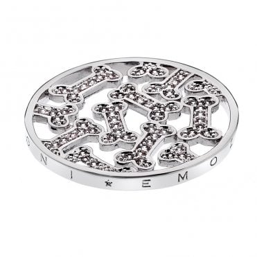 Dog Bone Silver Plated coin - 33mm