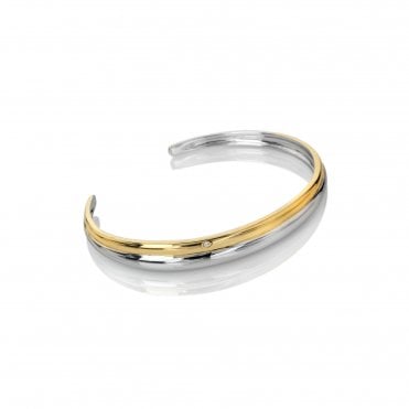 Droplet Two Tone Bangle