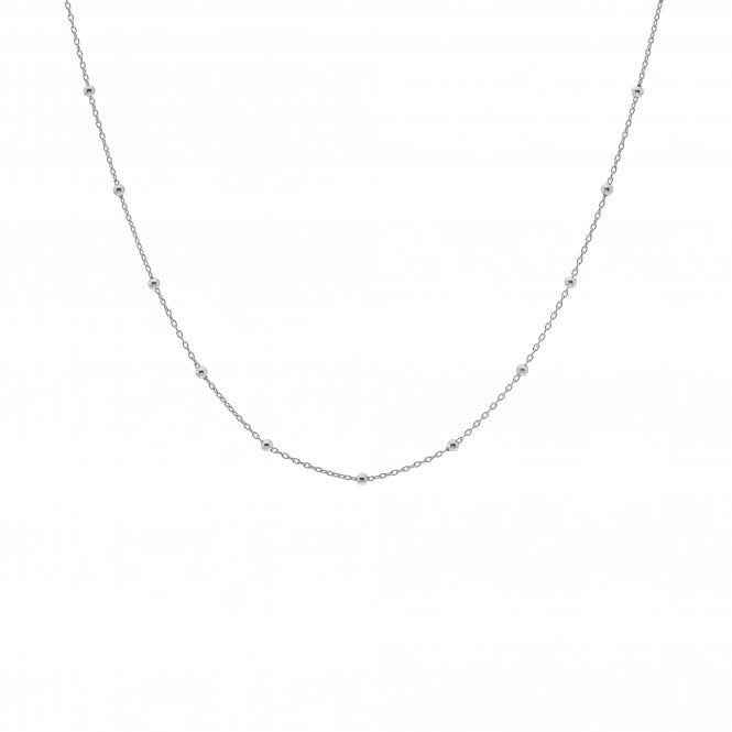 Embrace Beaded Cable Chain 32-39 - Silver