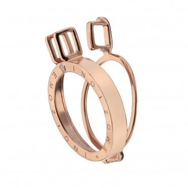 Emozioni Rose Gold Plated Sterling Silver Coin Keeper - 25mm