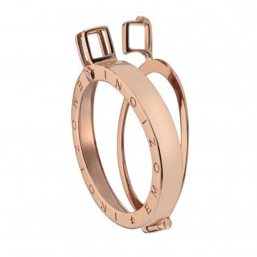 Emozioni Rose Gold Plated Sterling Silver Coin Keeper - 33mm
