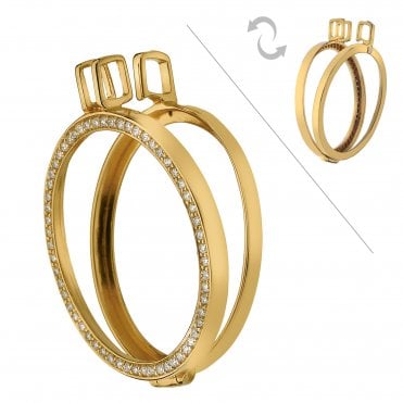 Emozioni Yellow Gold Reversible Coin Keeper - 33mm