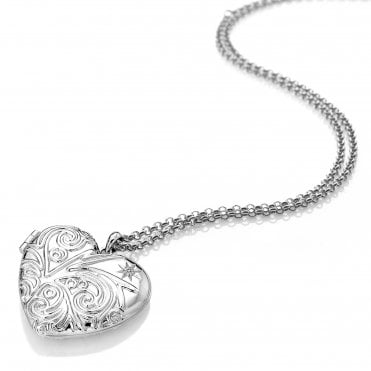 Engraved Heart Locket