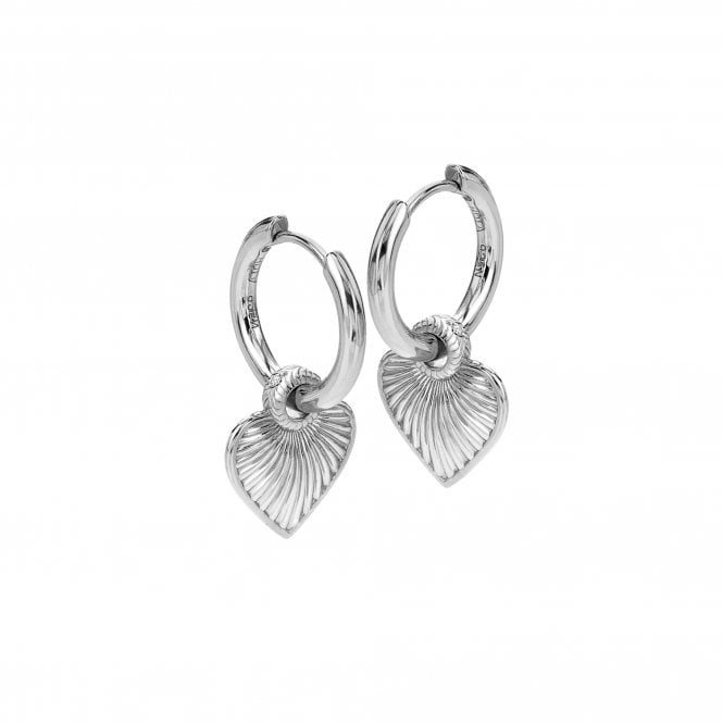 Essence Heart Huggie Earrings