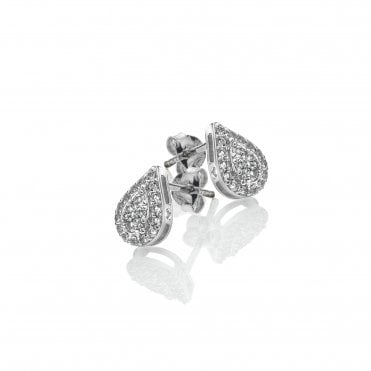 Glimmer White Topaz Stud Earrings