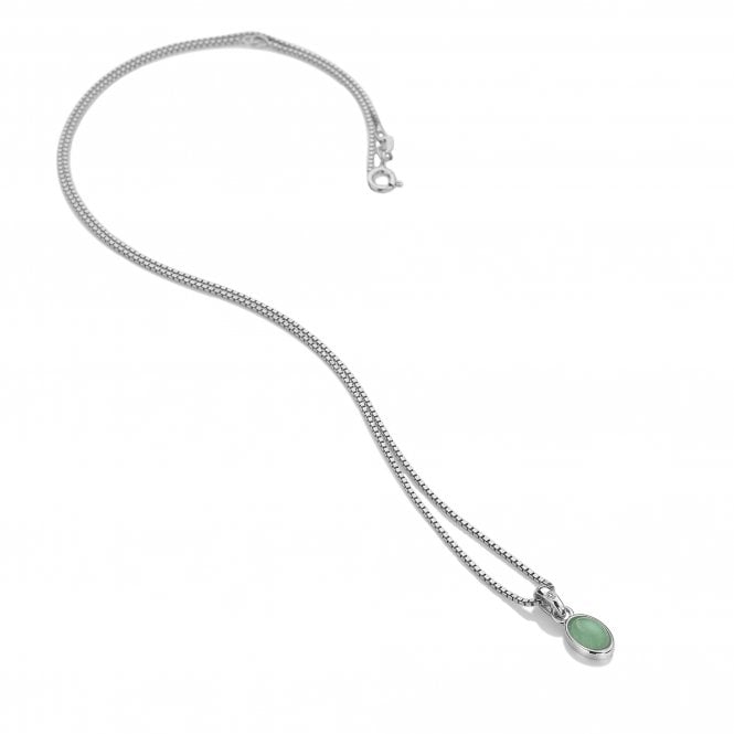 Green Aventurine Birthstone Pendant - March