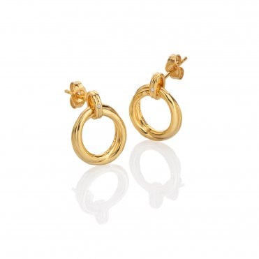 HD X Golden Edit Aura Stud Earrings