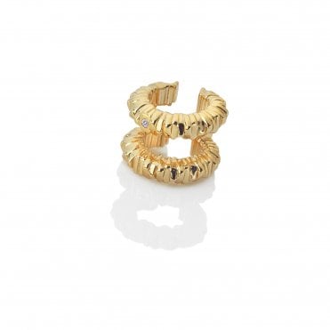 HD X Golden Edit Believe Double Ear Cuff