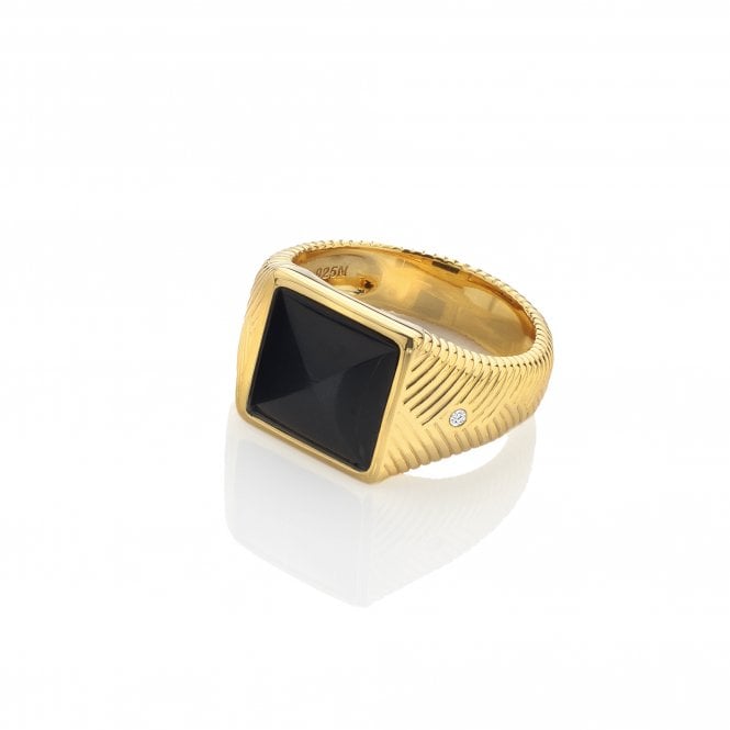  Black Onyx Signet Ring