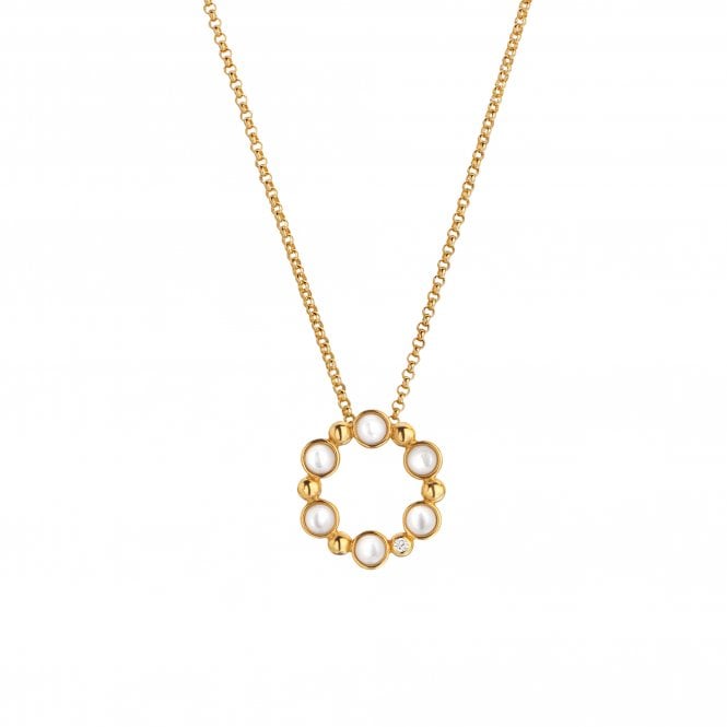  Calm Mother of Pearl Circle Pendant