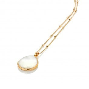 HD X Golden Edit Calm Mother Of Pearl Pendant