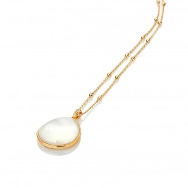 HD X Golden Edit Calm Mother Of Pearl Pendant