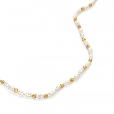HD X Golden Edit Calm Pearl Necklace