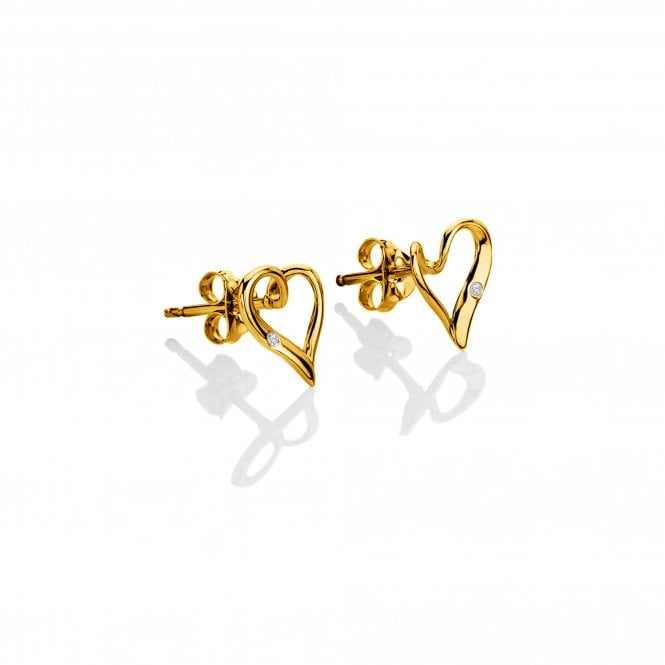  Delicate Pointed Twist Heart Earrings