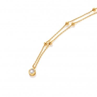 HD X Golden Edit Droplet Necklace