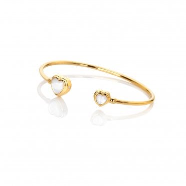 HD X Golden Edit Heart Bangle - MOP