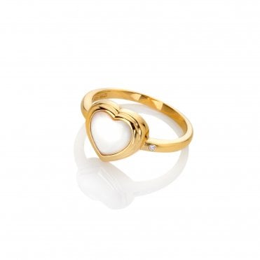 HD X Golden Edit Heart Ring - MOP