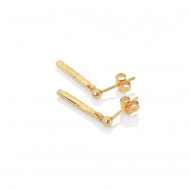 HD X Golden Edit Hope Bar Drop Earrings