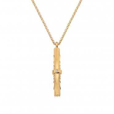 HD X Golden Edit Hope Bar Pendant - Vertical
