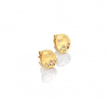 HD X Golden Edit Illuminate Stud Earrings