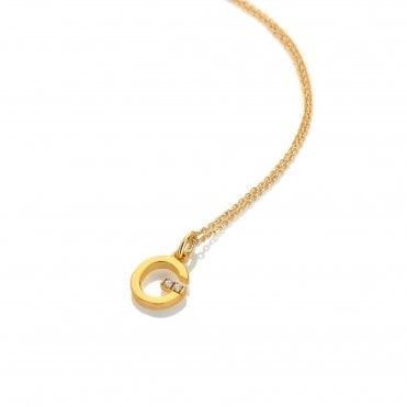 HD X Golden Edit Letter G Pendant
