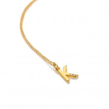 HD X Golden Edit Letter K Pendant