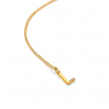 HD X Golden Edit Letter L Pendant