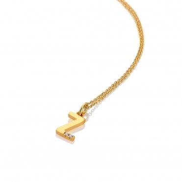 HD X Golden Edit Letter Z Pendant