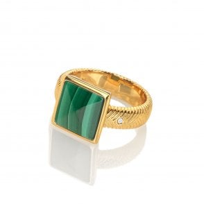 HD X Golden Edit Revive Malachite Ring