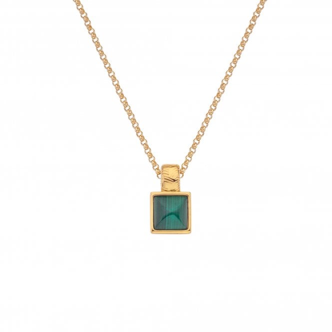  Revive Malachite Square Pendant