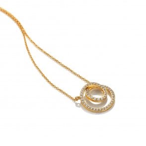 HD X Golden Edit Shimmer Circle Necklace