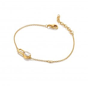 HD X Golden Edit Solitaire Bracelet - Teardrop