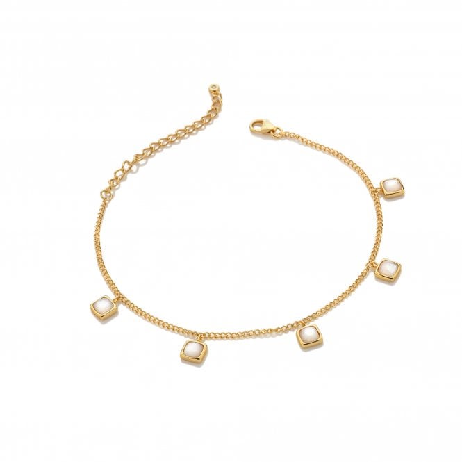 HD X Golden Edit Square Bracelet - Mother of Pearl