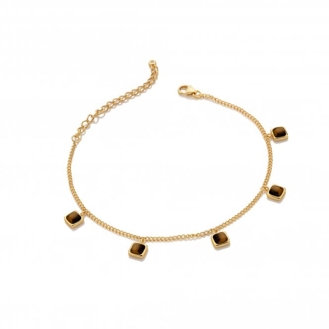HD X Golden Edit Square Bracelet - Tigers Eye