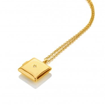 HD X Golden Edit Square Locket