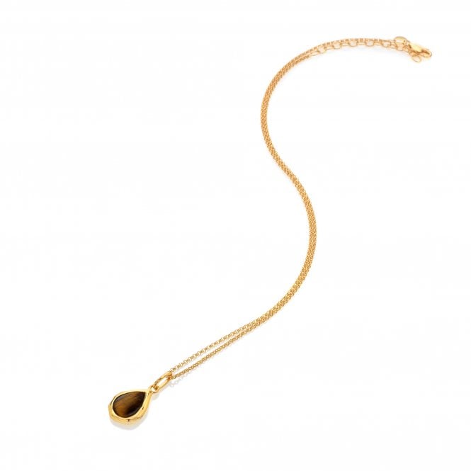 HD X Golden Edit Teardrop Pendant - Tigers Eye